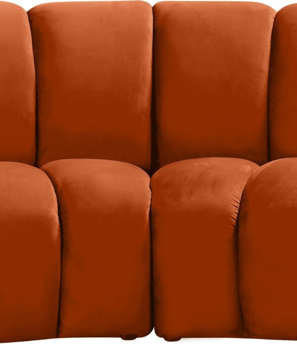 Infinity Cognac Velvet 2pc. Modular Sectional - Luxe Home Furnishings (Jersey City, NJ)