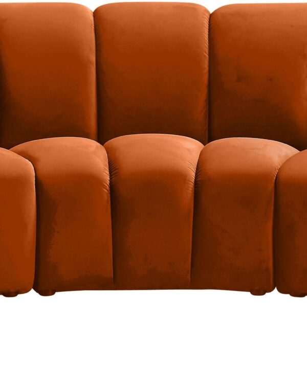 Infinity Cognac Velvet 5pc. Modular Sectional - Luxe Home Furnishings (Jersey City, NJ)