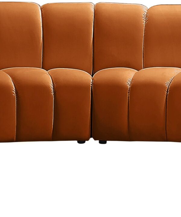 Infinity Cognac Velvet 8pc. Modular Sectional - Luxe Home Furnishings (Jersey City, NJ)