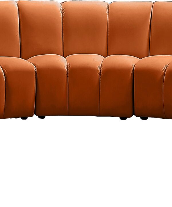 Infinity Cognac Velvet 9pc. Modular Sectional - Luxe Home Furnishings (Jersey City, NJ)