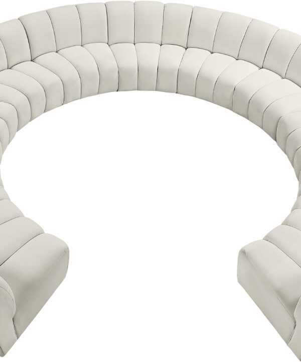 Infinity Cream Velvet 11pc. Modular Sectional - Luxe Home Furnishings (Jersey City, NJ)