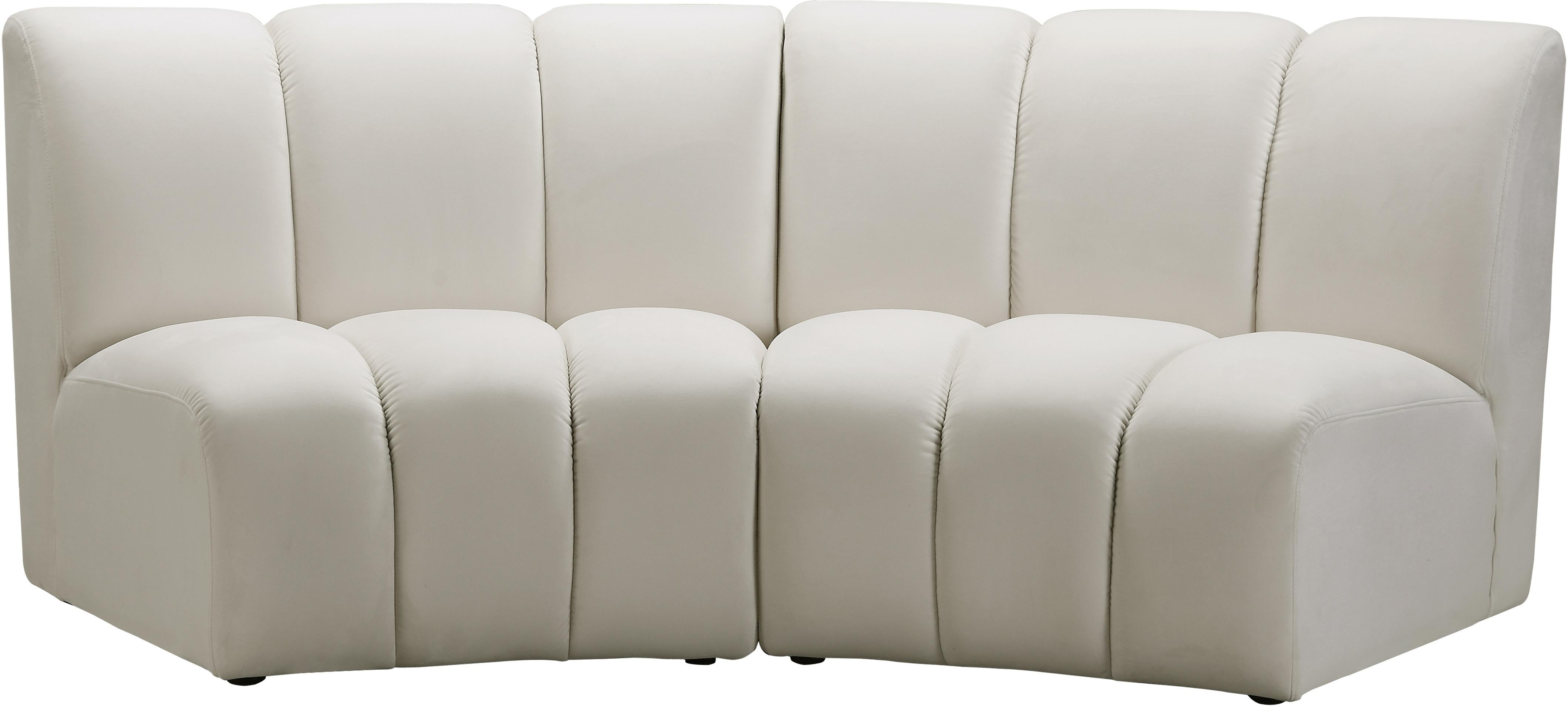 Infinity Cream Velvet 2pc. Modular Sectional - Luxe Home Furnishings (Jersey City, NJ)