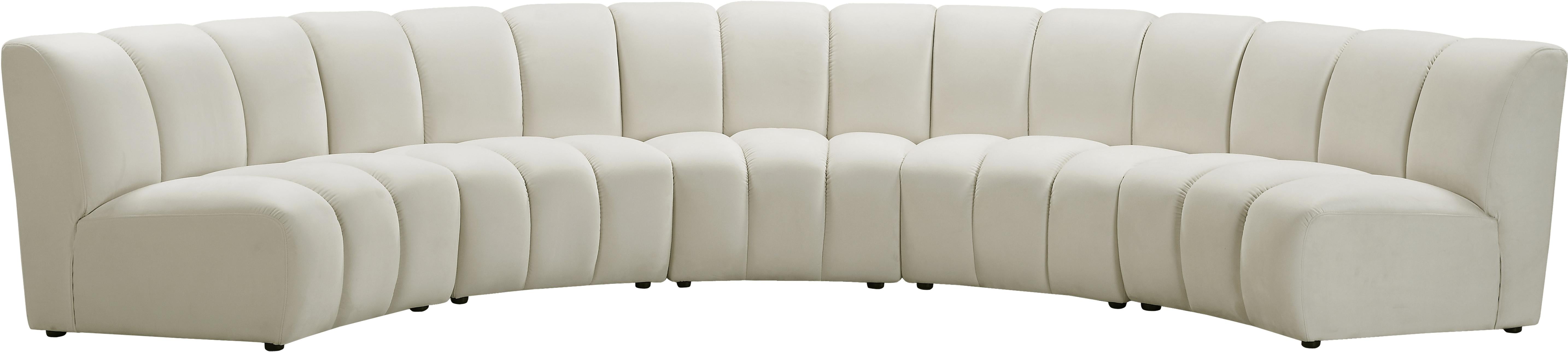 Infinity Cream Velvet 5pc. Modular Sectional - Luxe Home Furnishings (Jersey City, NJ)