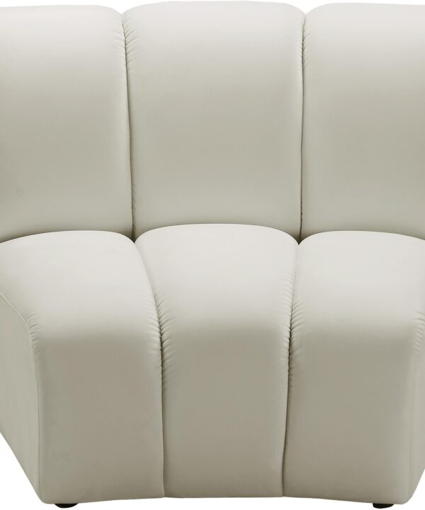 Infinity Cream Velvet Modular Chair - Luxe Home Furnishings (Jersey City, NJ)