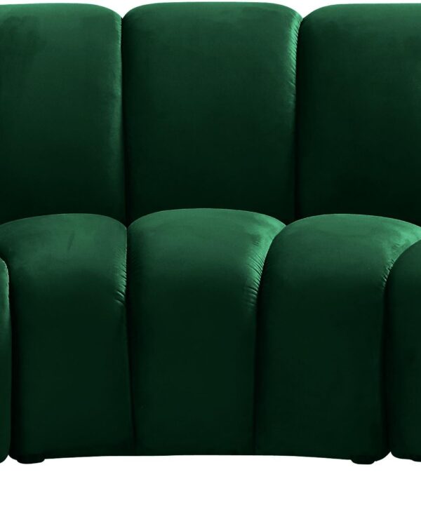 Infinity Green Velvet 3pc. Modular Sectional - Luxe Home Furnishings (Jersey City, NJ)