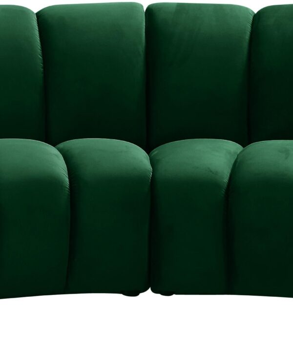 Infinity Green Velvet 4pc. Modular Sectional - Luxe Home Furnishings (Jersey City, NJ)