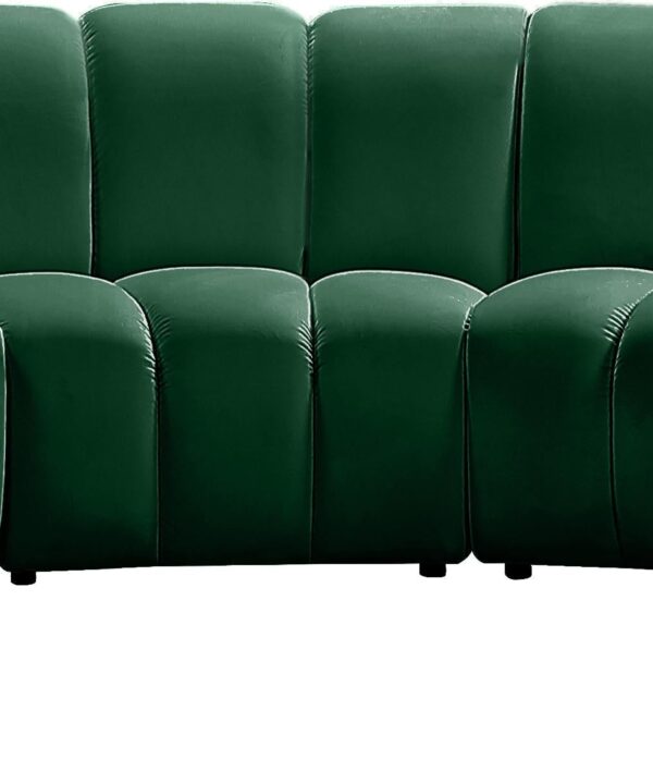 Infinity Green Velvet 7pc. Modular Sectional - Luxe Home Furnishings (Jersey City, NJ)