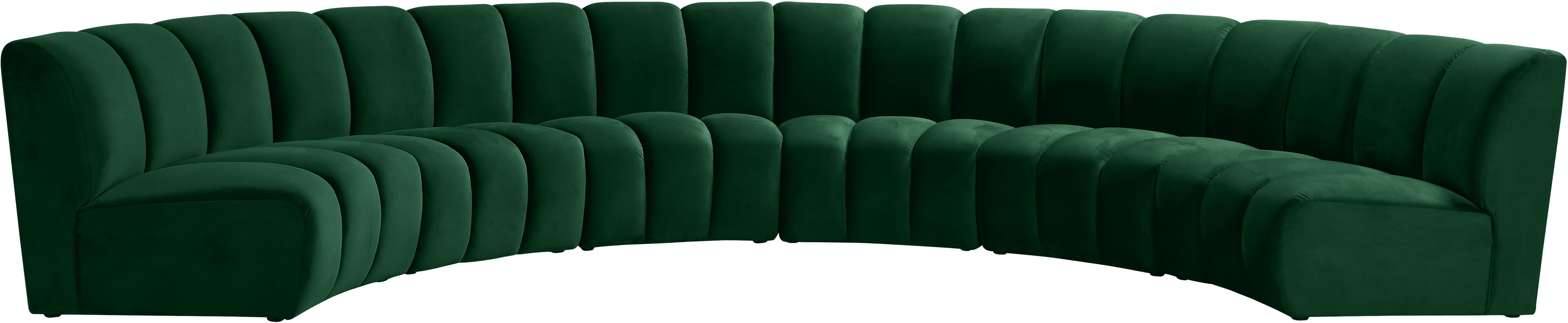 Infinity Green Velvet 6pc. Modular Sectional - Luxe Home Furnishings (Jersey City, NJ)