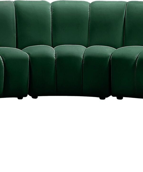 Infinity Green Velvet 9pc. Modular Sectional - Luxe Home Furnishings (Jersey City, NJ)