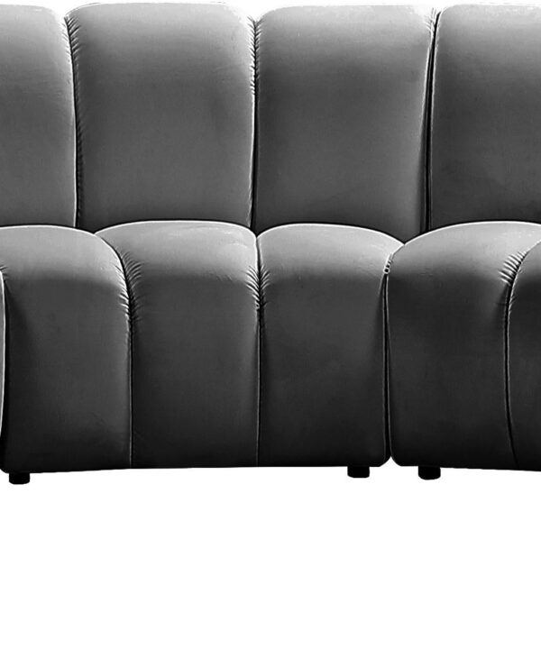 Infinity Grey Velvet 7pc. Modular Sectional - Luxe Home Furnishings (Jersey City, NJ)