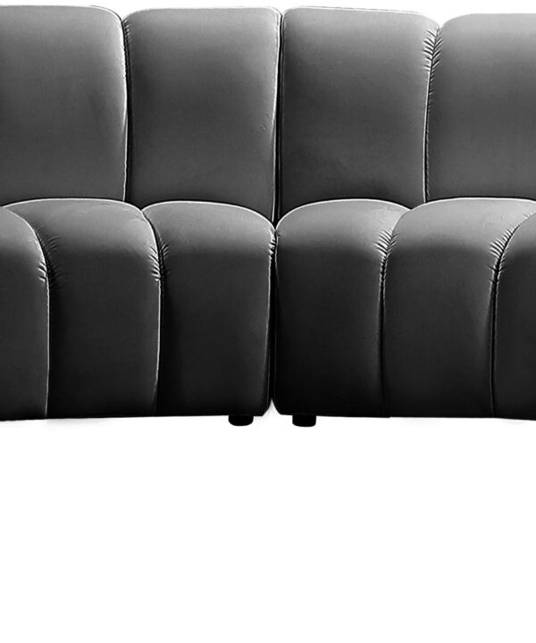 Infinity Grey Velvet 8pc. Modular Sectional - Luxe Home Furnishings (Jersey City, NJ)