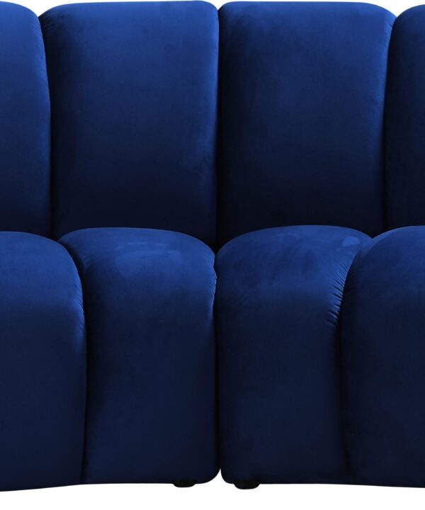 Infinity Navy Velvet 2pc. Modular Sectional - Luxe Home Furnishings (Jersey City, NJ)