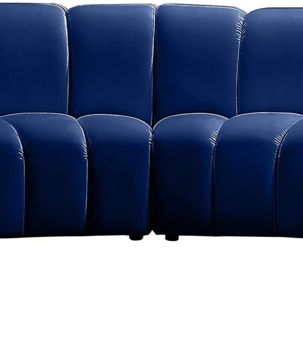 Infinity Navy Velvet 8pc. Modular Sectional - Luxe Home Furnishings (Jersey City, NJ)