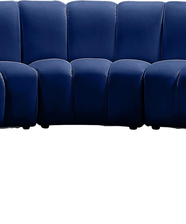 Infinity Navy Velvet 9pc. Modular Sectional - Luxe Home Furnishings (Jersey City, NJ)