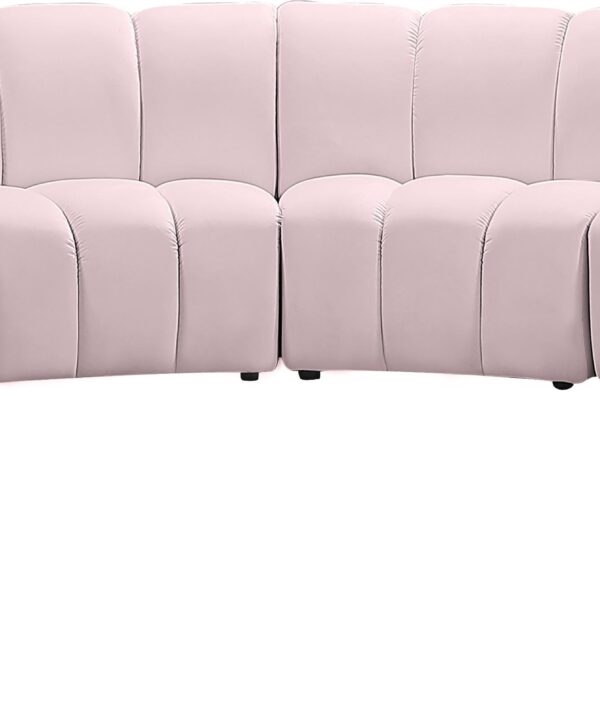 Infinity Pink Velvet 10pc. Modular Sectional - Luxe Home Furnishings (Jersey City, NJ)