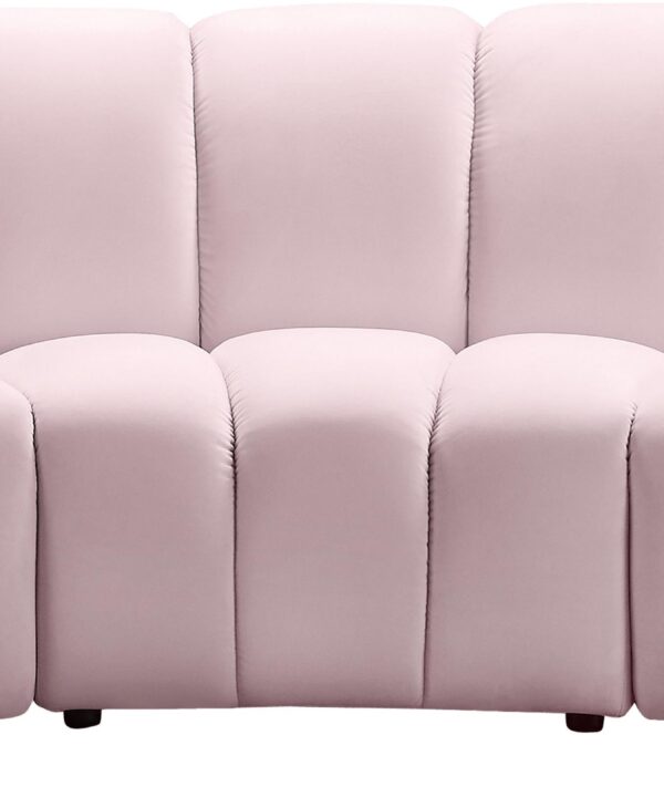 Infinity Pink Velvet 3pc. Modular Sectional - Luxe Home Furnishings (Jersey City, NJ)