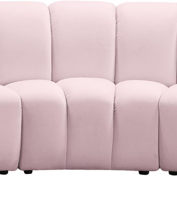 Infinity Pink Velvet 5pc. Modular Sectional - Luxe Home Furnishings (Jersey City, NJ)
