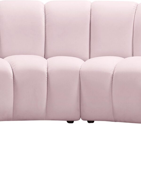 Infinity Pink Velvet 6pc. Modular Sectional - Luxe Home Furnishings (Jersey City, NJ)