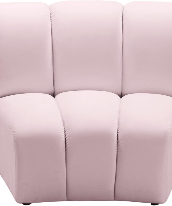Infinity Pink Velvet Modular Chair - Luxe Home Furnishings (Jersey City, NJ)