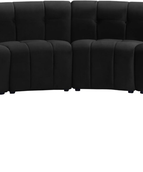 Limitless Black Velvet 10pc. Modular Sectional - Luxe Home Furnishings (Jersey City, NJ)