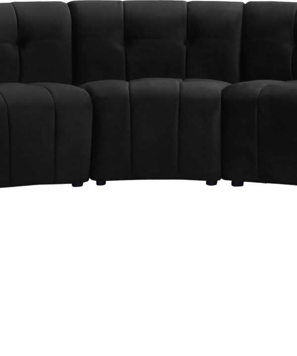 Limitless Black Velvet 11pc. Modular Sectional - Luxe Home Furnishings (Jersey City, NJ)