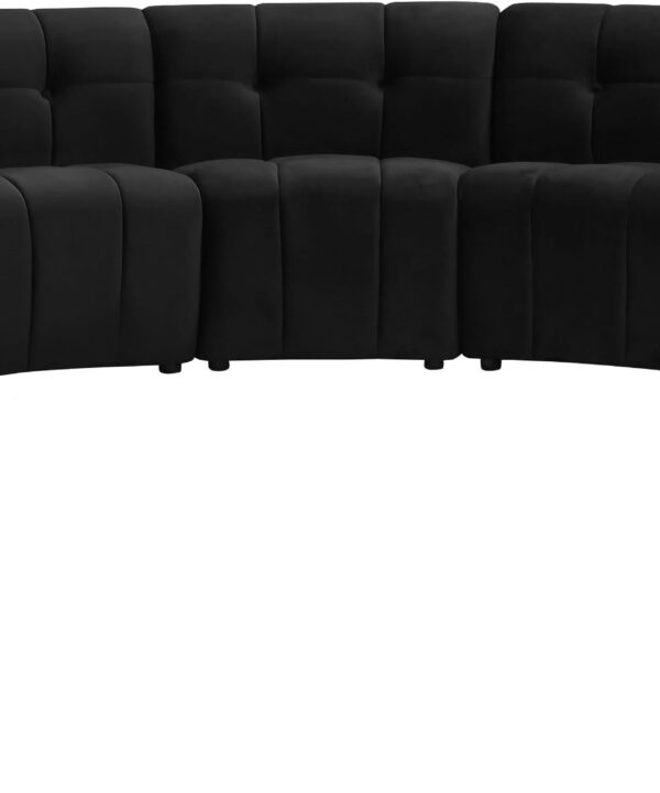 Limitless Black Velvet 13pc. Modular Sectional - Luxe Home Furnishings (Jersey City, NJ)