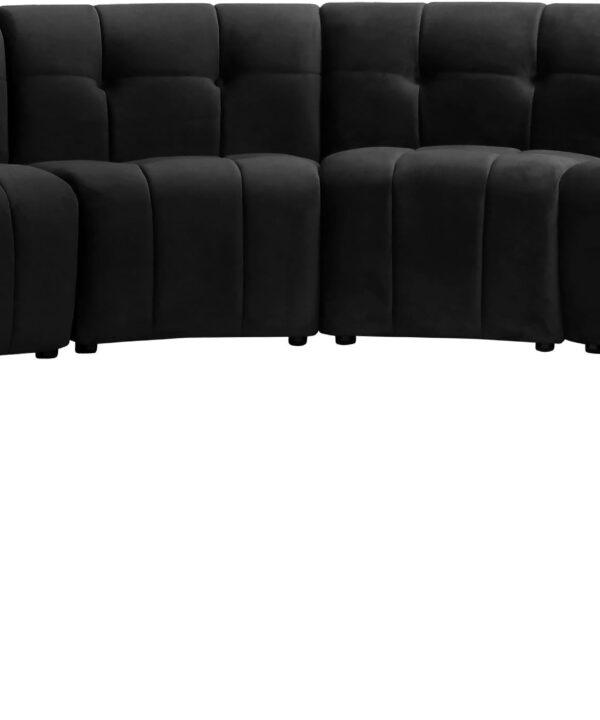 Limitless Black Velvet 12pc. Modular Sectional - Luxe Home Furnishings (Jersey City, NJ)