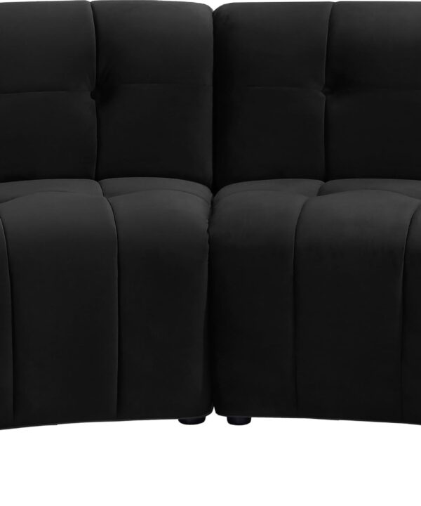 Limitless Black Velvet 4pc. Modular Sectional - Luxe Home Furnishings (Jersey City, NJ)