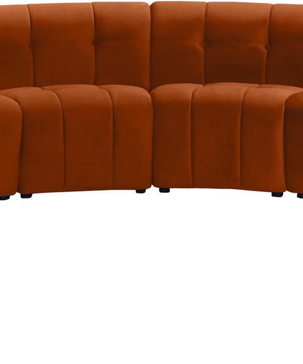 Limitless Cognac Velvet 10pc. Modular Sectional - Luxe Home Furnishings (Jersey City, NJ)
