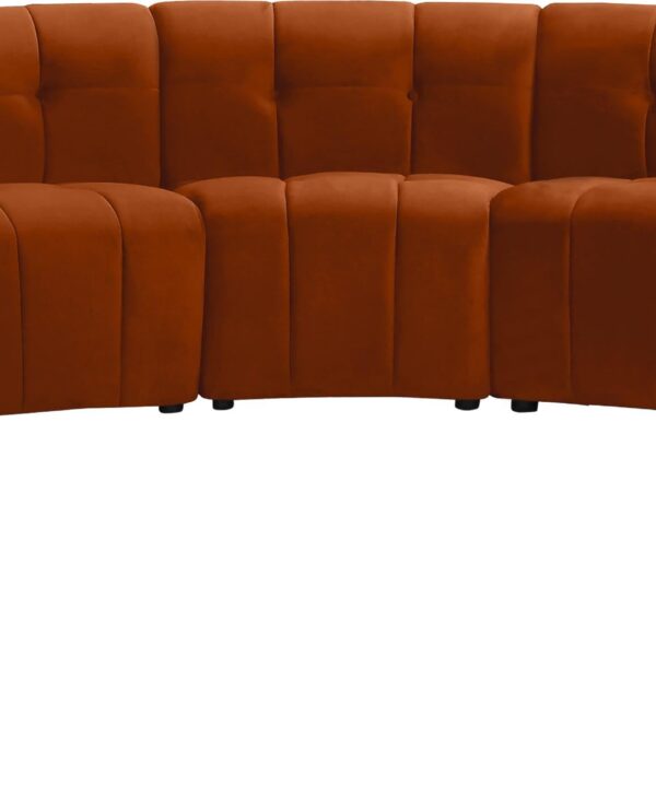 Limitless Cognac Velvet 11pc. Modular Sectional - Luxe Home Furnishings (Jersey City, NJ)