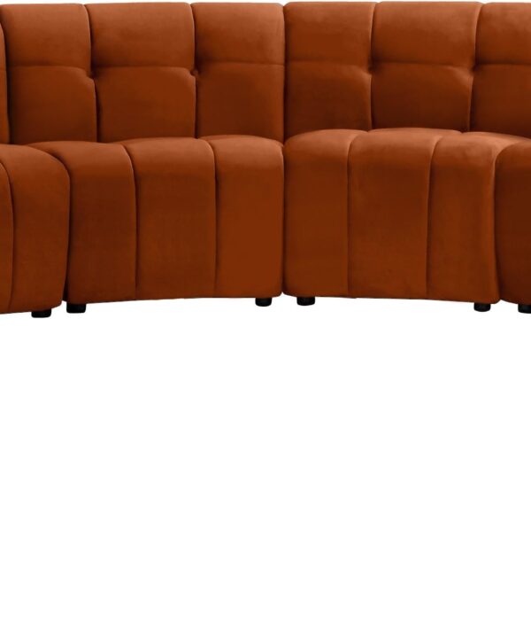 Limitless Cognac Velvet 12pc. Modular Sectional - Luxe Home Furnishings (Jersey City, NJ)
