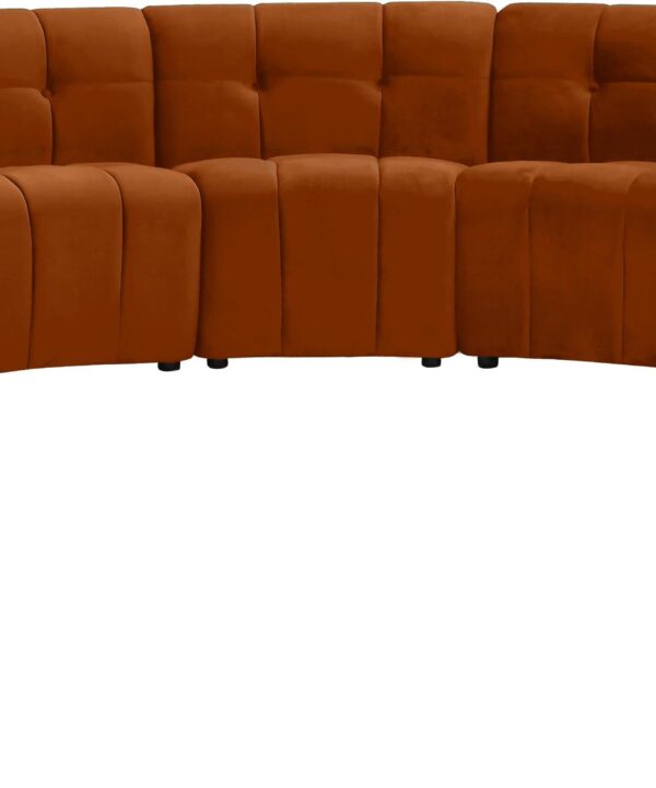 Limitless Cognac Velvet 13pc. Modular Sectional - Luxe Home Furnishings (Jersey City, NJ)