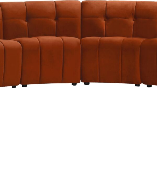 Limitless Cognac Velvet 14pc. Modular Sectional - Luxe Home Furnishings (Jersey City, NJ)