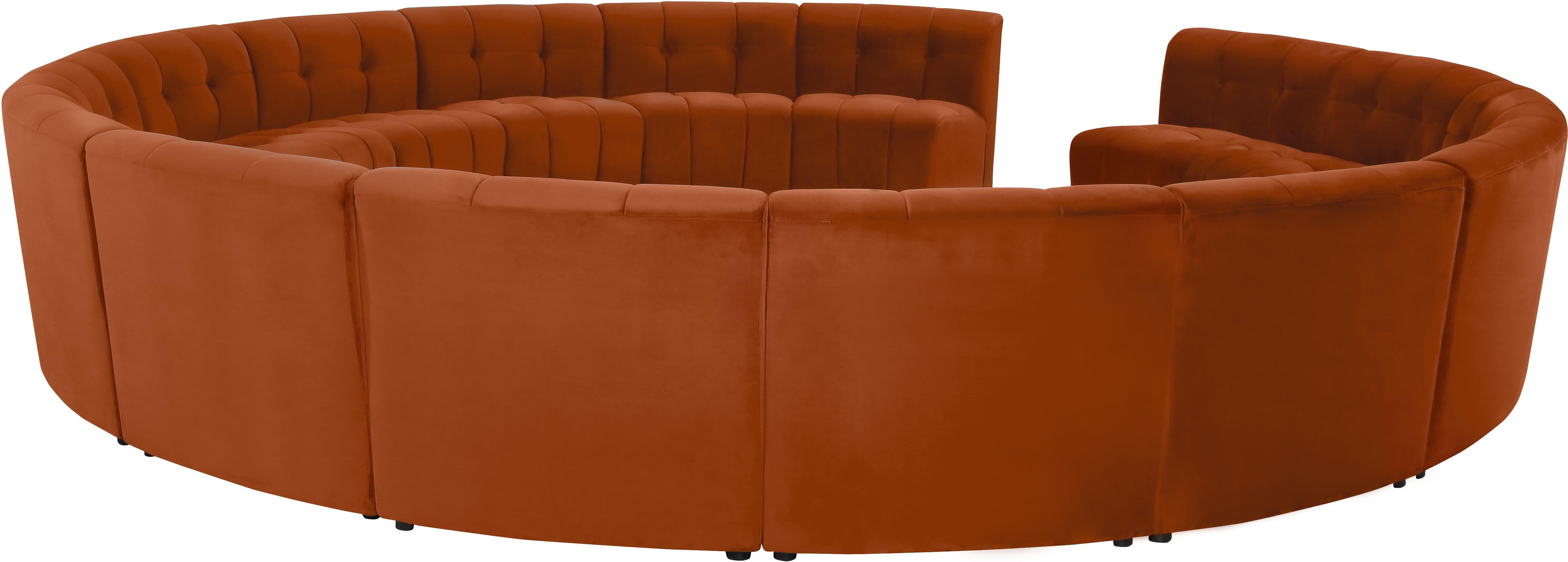 Limitless Cognac Velvet 15pc. Modular Sectional - Luxe Home Furnishings (Jersey City, NJ)