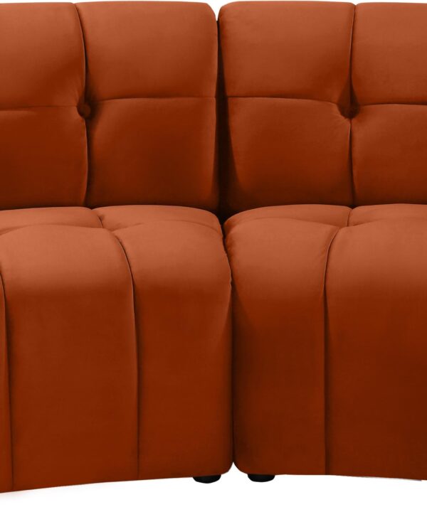 Limitless Cognac Velvet 2pc. Modular Sectional - Luxe Home Furnishings (Jersey City, NJ)