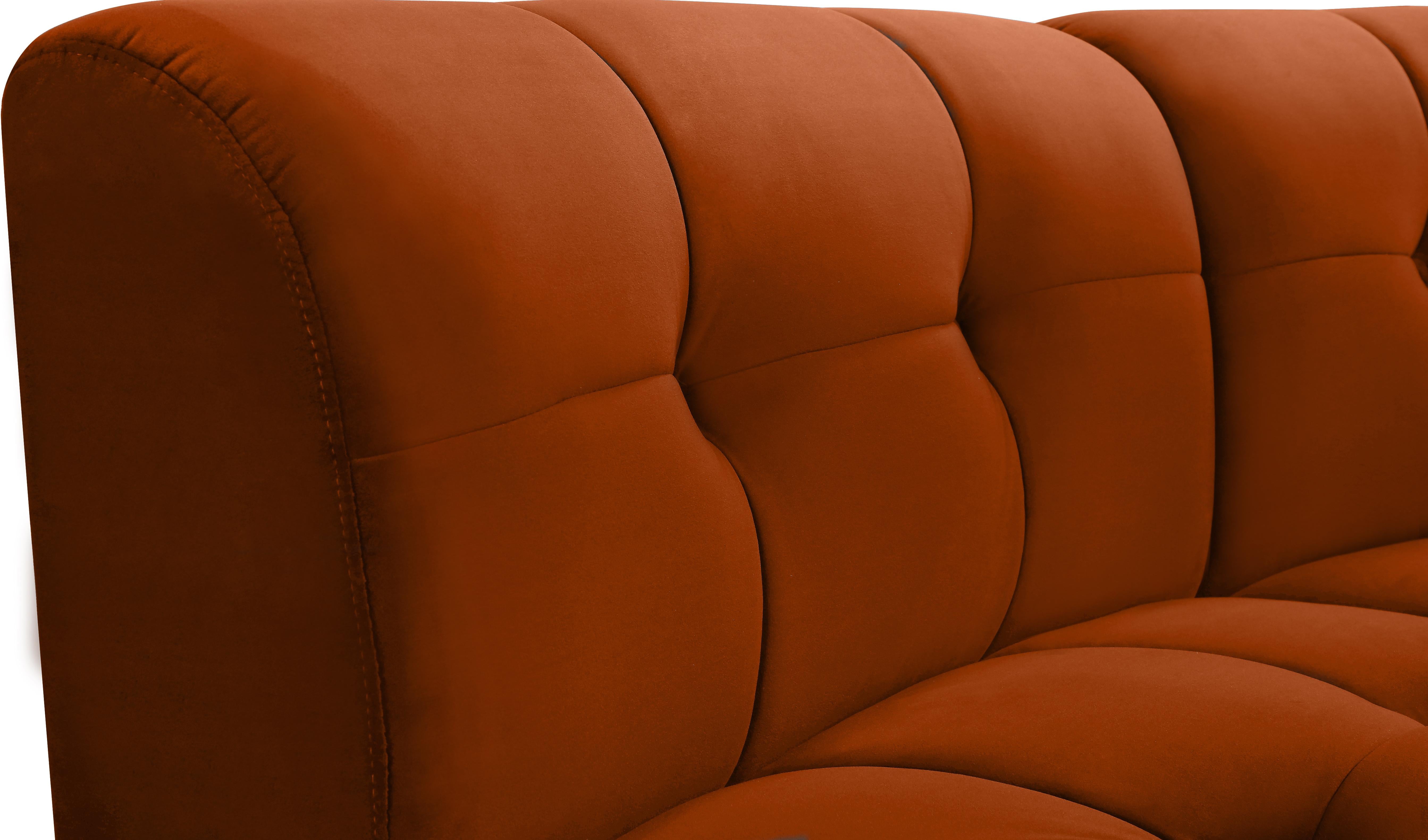 Limitless Cognac Velvet 15pc. Modular Sectional - Luxe Home Furnishings (Jersey City, NJ)
