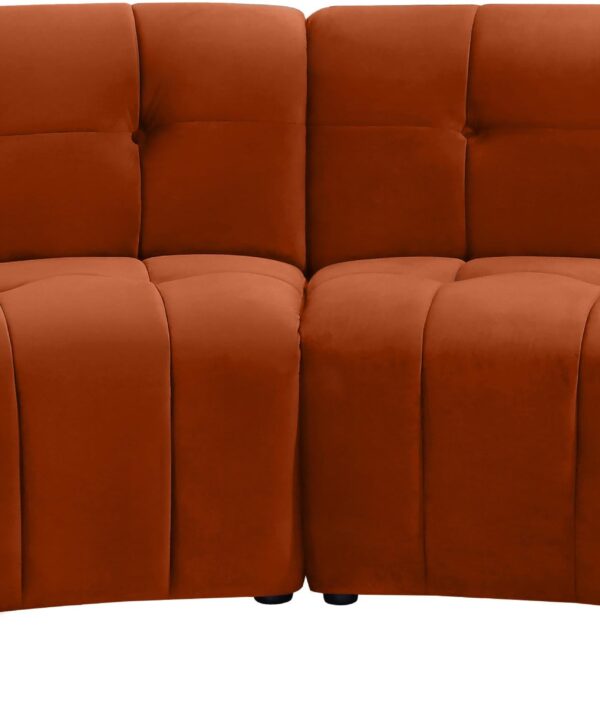 Limitless Cognac Velvet 4pc. Modular Sectional - Luxe Home Furnishings (Jersey City, NJ)