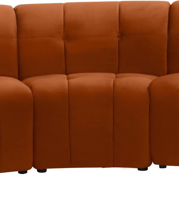 Limitless Cognac Velvet 5pc. Modular Sectional - Luxe Home Furnishings (Jersey City, NJ)