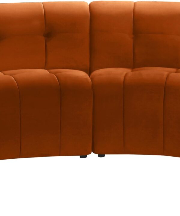 Limitless Cognac Velvet 6pc. Modular Sectional - Luxe Home Furnishings (Jersey City, NJ)