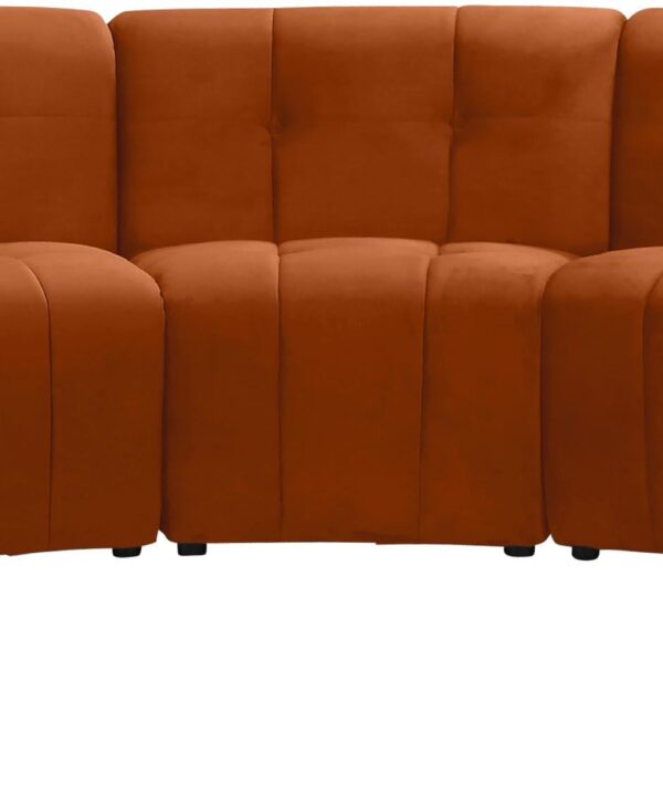Limitless Cognac Velvet 7pc. Modular Sectional - Luxe Home Furnishings (Jersey City, NJ)
