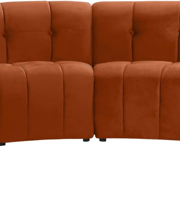 Limitless Cognac Velvet 8pc. Modular Sectional - Luxe Home Furnishings (Jersey City, NJ)