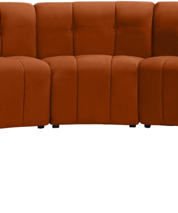 Limitless Cognac Velvet 9pc. Modular Sectional - Luxe Home Furnishings (Jersey City, NJ)