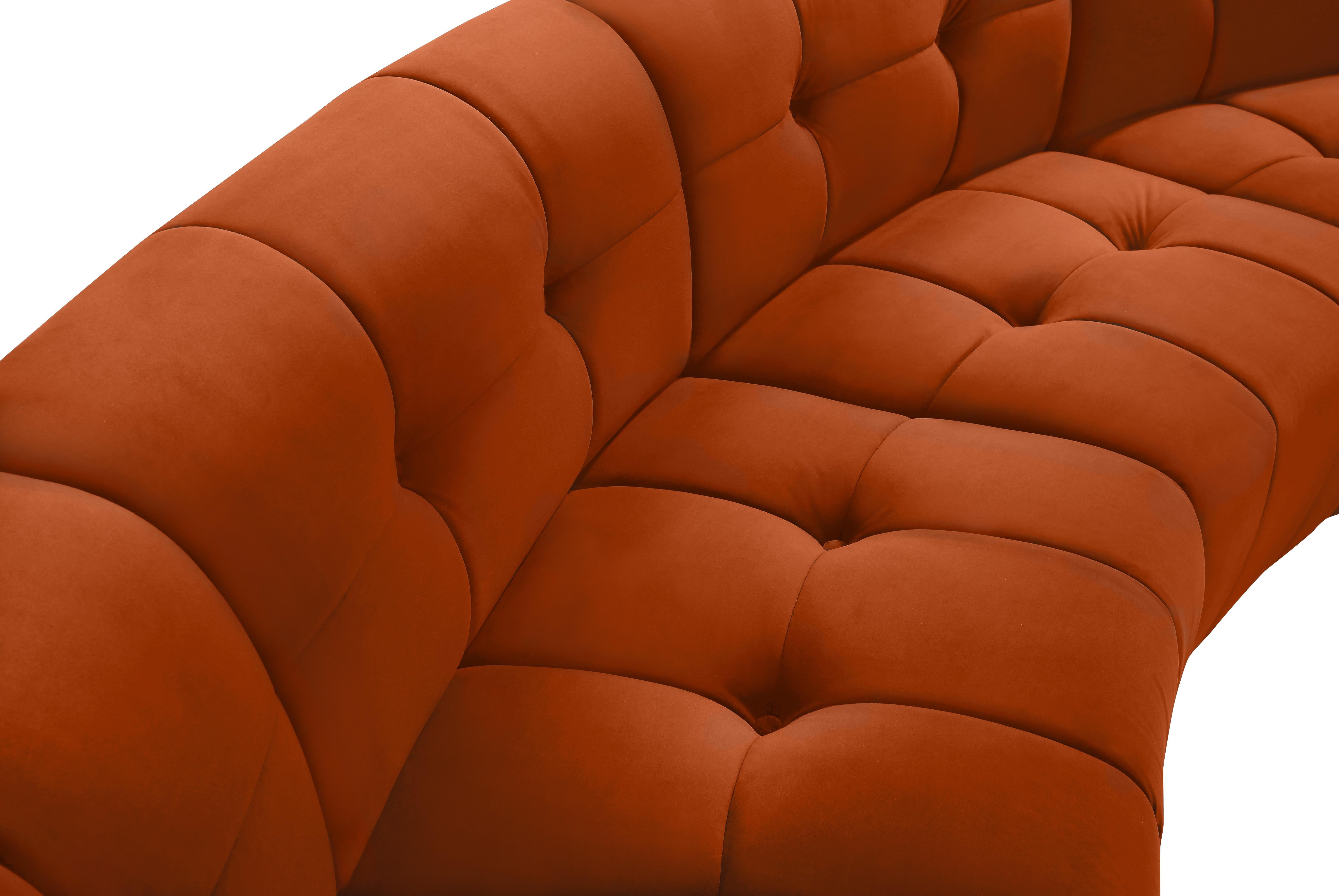 Limitless Cognac Velvet 7pc. Modular Sectional - Luxe Home Furnishings (Jersey City, NJ)