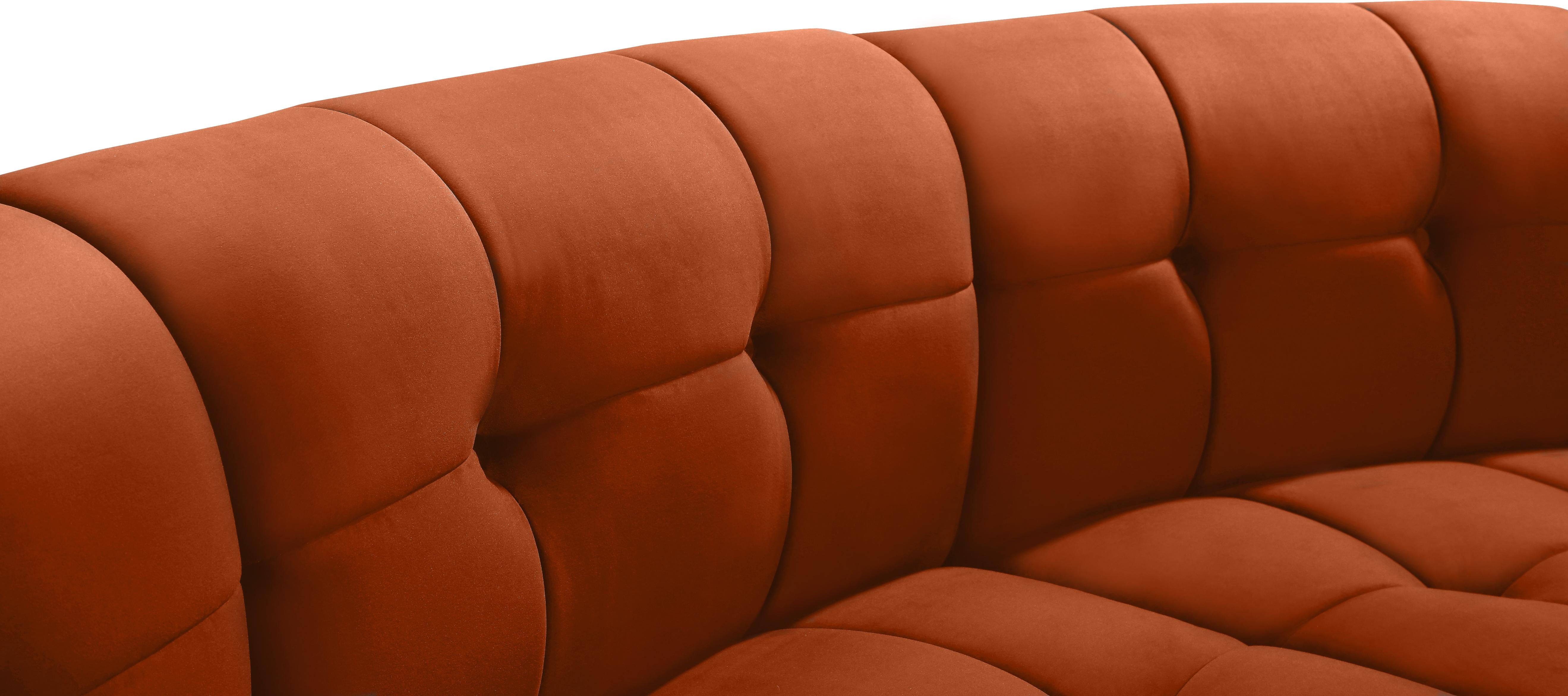Limitless Cognac Velvet 7pc. Modular Sectional - Luxe Home Furnishings (Jersey City, NJ)