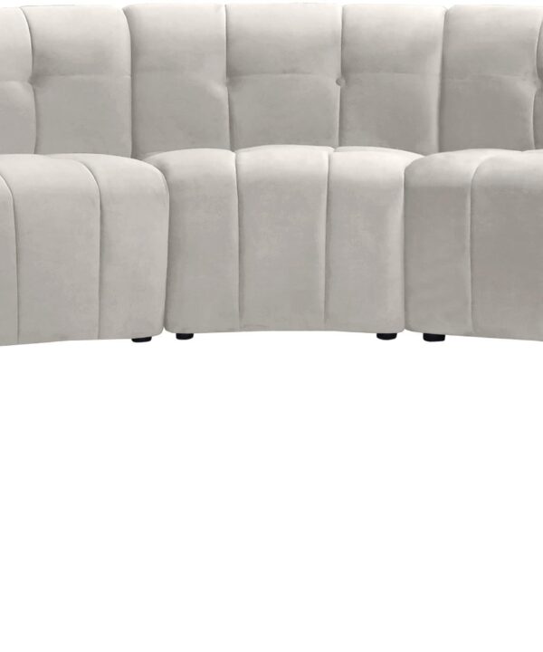 Limitless Cream Velvet 11pc. Modular Sectional - Luxe Home Furnishings (Jersey City, NJ)