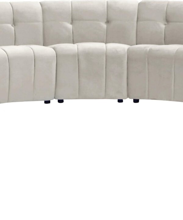 Limitless Cream Velvet 13pc. Modular Sectional - Luxe Home Furnishings (Jersey City, NJ)