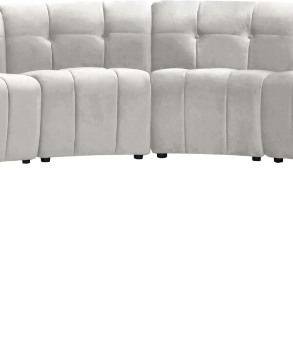 Limitless Cream Velvet 14pc. Modular Sectional - Luxe Home Furnishings (Jersey City, NJ)