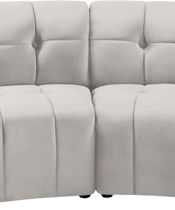 Limitless Cream Velvet 2pc. Modular Sectional - Luxe Home Furnishings (Jersey City, NJ)