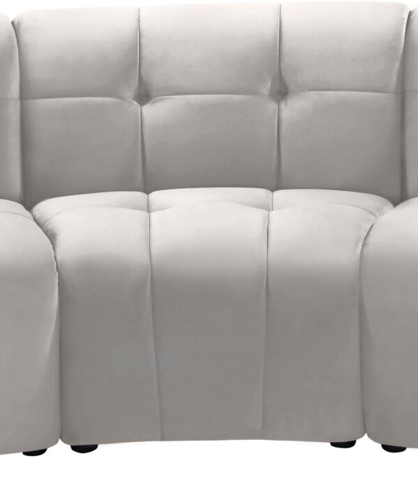 Limitless Cream Velvet 3pc. Modular Sectional - Luxe Home Furnishings (Jersey City, NJ)