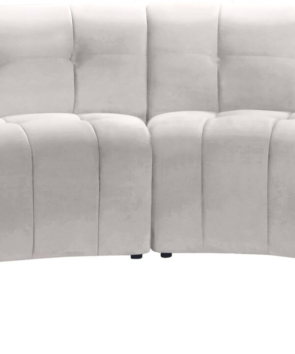 Limitless Cream Velvet 6pc. Modular Sectional - Luxe Home Furnishings (Jersey City, NJ)